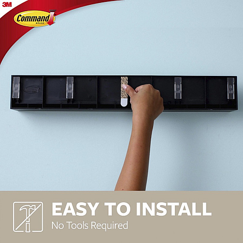 Command Picture Ledge 3" Height x 3" Width x 21" Depth - Plastic - Gray - 1 Each (HOM21SES)