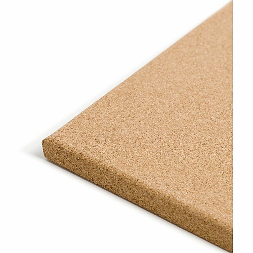 U Brands Square Cork Bulletin Board, 14 x 14 Inches, Frameless, Natural, Push Pins Included 14" Board Height x 14" Board Width - Natural Cork Surface - Self-healing, Frameless, Easy Installation, Sleek Style, Self-healing, Mounting System - 1  (463U00-04)