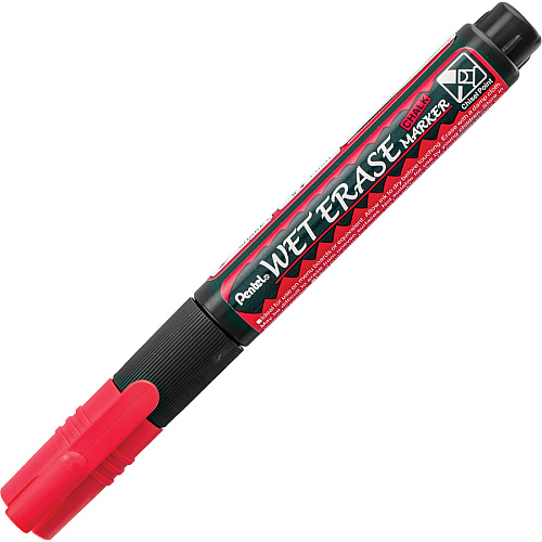 Pentel PROGear Wet-Erase Liquid Chalk Marker Chisel Marker Point - Chalk-based - 4 / Pack (SMW26PGPC4M1)