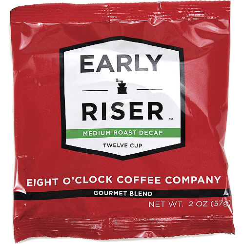 Coffee Pro Early Riser Decaf Coffee Medium - 2 oz - Arabica - Decaffeinated - 48 / Carton (EOC2012D48)