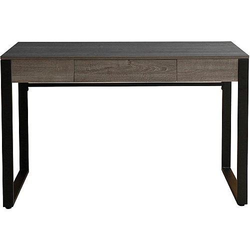 Lorell SOHO Desk with Center Drawer 30" Height x 47" Width x 23.5" Depth - 1 - Band Edge - Finish: Charcoal (LLR97618)
