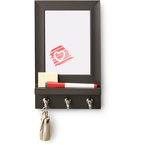 Command Dry-Erase Message Center 11.20" Height x 6.80" Width x 1.50" Depth - Slate - 1 Each (HOM24DEBSES)