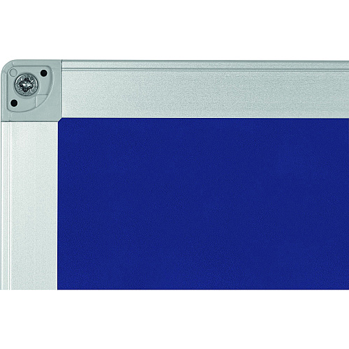 MasterVision Ayda Fabric 24"W Bulletin Board Blue Fabric Surface - Tackable, Sleek Style, Robust - 0.5" Height x 24" Width - 1 Each (FA03439214)