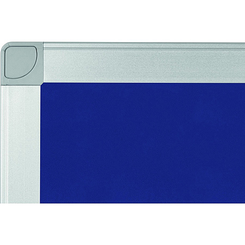 MasterVision Ayda Fabric 24"W Bulletin Board Blue Fabric Surface - Tackable, Sleek Style, Robust - 0.5" Height x 24" Width - 1 Each (FA03439214)