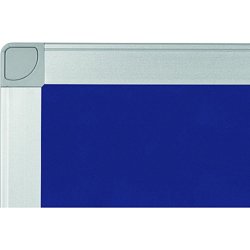 MasterVision Ayda Fabric 24"W Bulletin Board Blue Fabric Surface - Tackable, Sleek Style, Robust - 0.5" Height x 24" Width - 1 Each (FA03439214)