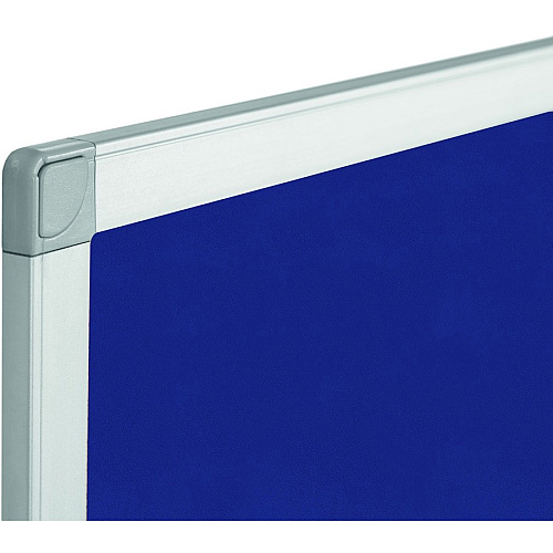 MasterVision Ayda Fabric 24"W Bulletin Board Blue Fabric Surface - Tackable, Sleek Style, Robust - 0.5" Height x 24" Width - 1 Each (FA03439214)