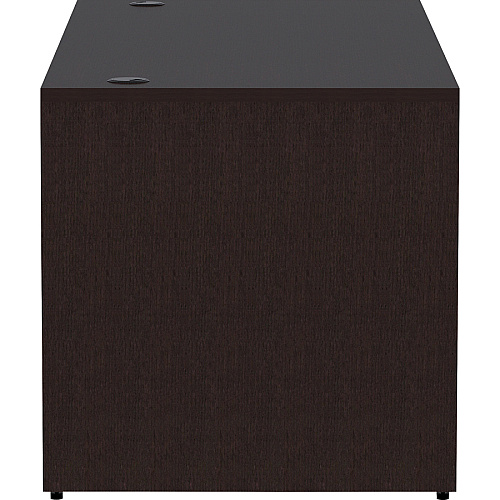Lorell Essentials Series Rectangular Desk Shell 29.5" Height x 72" Width x 30" Depth Desk Shell, x 1" Thickness - Finish: Espresso (LLR18211)