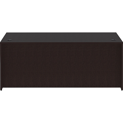 Lorell Essentials Series Rectangular Desk Shell 29.5" Height x 72" Width x 30" Depth Desk Shell, x 1" Thickness - Finish: Espresso (LLR18211)