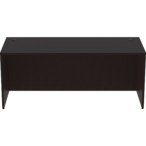 Lorell Essentials Series Rectangular Desk Shell 29.5" Height x 72" Width x 30" Depth Desk Shell, x 1" Thickness - Finish: Espresso (LLR18211)