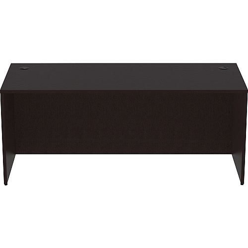 Lorell Essentials Series Rectangular Desk Shell 29.5" Height x 72" Width x 30" Depth Desk Shell, x 1" Thickness - Finish: Espresso (LLR18211)
