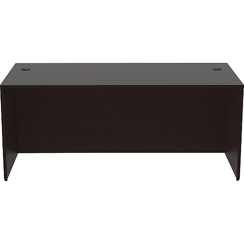 Lorell Essentials Series Rectangular Desk Shell 29.5" Height x 72" Width x 36" Depth Desk Shell, x 1" Thickness Top - Finish: Espresso (LLR18206)