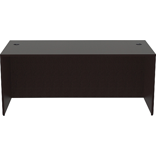 Lorell Essentials Series Rectangular Desk Shell 29.5" Height x 72" Width x 36" Depth Desk Shell, x 1" Thickness Top - Finish: Espresso (LLR18206)