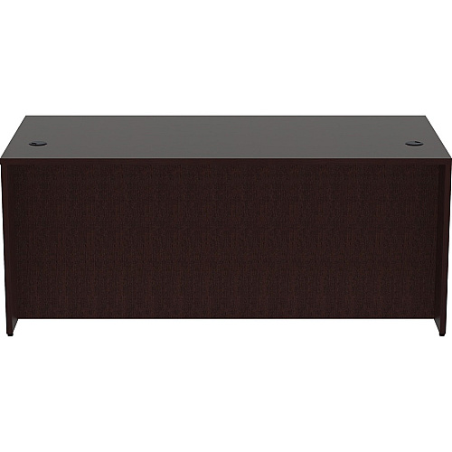 Lorell Essentials Series Rectangular Desk Shell 29.5" Height x 72" Width x 36" Depth Desk Shell, x 1" Thickness Top - Finish: Espresso (LLR18206)