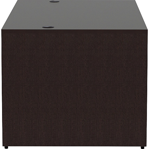 Lorell Essentials Series Rectangular Desk Shell 29.5" Height x 72" Width x 36" Depth Desk Shell, x 1" Thickness Top - Finish: Espresso (LLR18206)