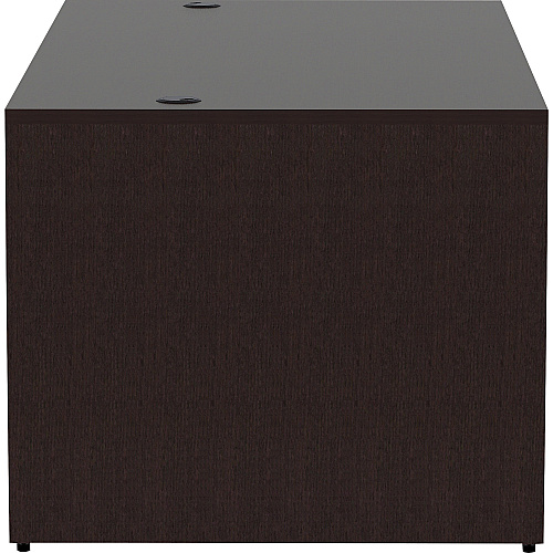 Lorell Essentials Series Rectangular Desk Shell 29.5" Height x 72" Width x 36" Depth Desk Shell, x 1" Thickness Top - Finish: Espresso (LLR18206)