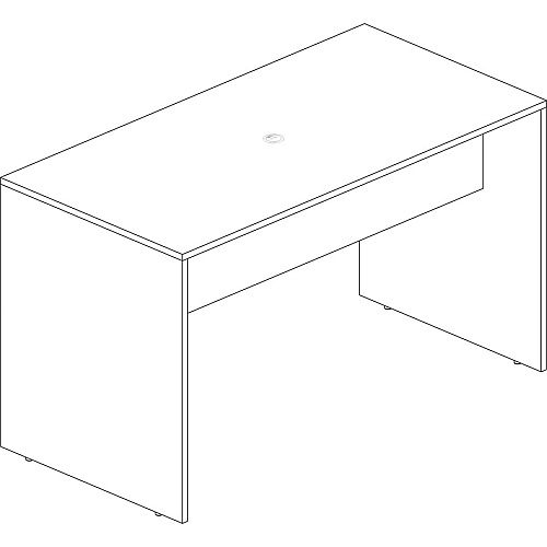 Lorell Essentials Series Standing-Height Table 41.3" Height x 72" Width x 36" Depth - Band Edge (LLR69661)