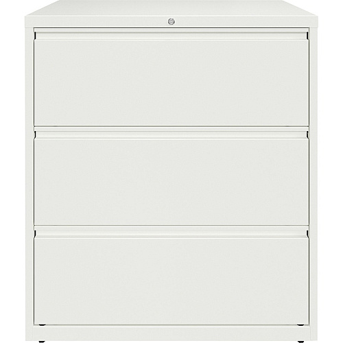 Lorell Fortress Series Lateral File 36" Width x 18.6" Depth x 40.3" Height - 3 x Drawer(s) for File - Letter, Legal, A4 - Lateral - Hanging Rail, Magnetic Label Holder, Locking Drawer, Locking Bar, Ball Bearing Slide, Reinforced Base, Adjustabl (LLR00030)