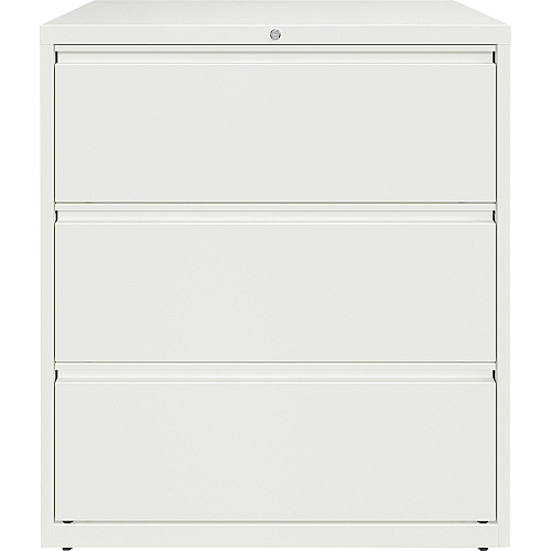 Lorell Fortress Series Lateral File 36" Width x 18.6" Depth x 40.3" Height - 3 x Drawer(s) for File - Letter, Legal, A4 - Lateral - Hanging Rail, Magnetic Label Holder, Locking Drawer, Locking Bar, Ball Bearing Slide, Reinforced Base, Adjustabl (LLR00030)