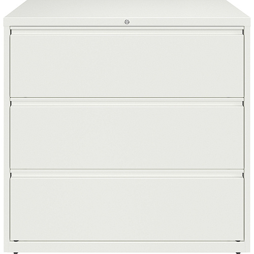 Lorell Fortress Series Lateral File 42" Width x 18.6" Depth x 40.3" Height - 3 x Drawer(s) for File - Letter, Legal, A4 - Lateral - Hanging Rail, Magnetic Label Holder, Locking Drawer, Locking Bar, Ball Bearing Slide, Reinforced Base, Adjustabl (LLR00034)