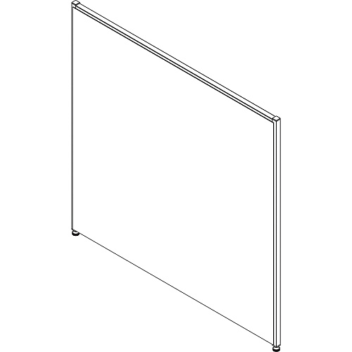 Lorell Panel System Partition Fabric Panel 48" Width x 48" Height - Fabric, Steel - Gray - 1 Each (LLR90266)