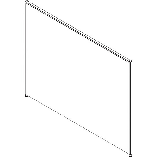 Lorell Panel System Partition Fabric Panel 60" Width x 48" Height - Fabric, Steel - Gray - 1 Each (LLR90265)