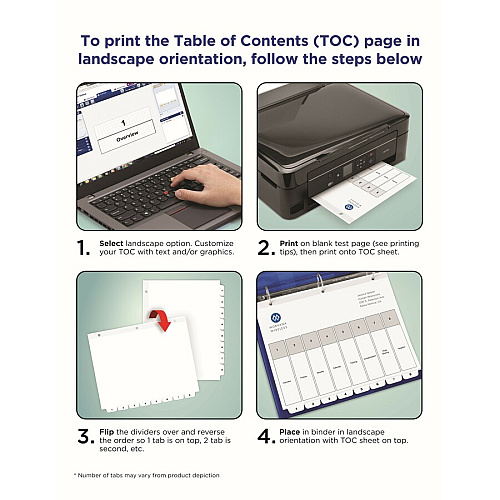 Avery&reg; A-Z Black & White Table of Contents Dividers 26 x Divider(s) - A-Z, Table of Contents - 26 Tab(s)/Set - 8.5" Divider Width x 11" Divider Length - 3 Hole Punched - White Paper Divider - White Paper Tab(s) - 26 / Set (11828)