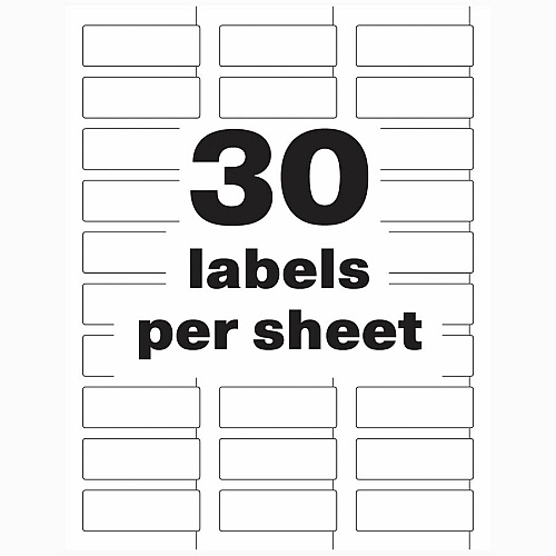 Avery&reg; PermaTrack Destructible Asset Tag Labels 0.75" Length x 2" Width - Rectangular - White - 240 / Pack (60531)