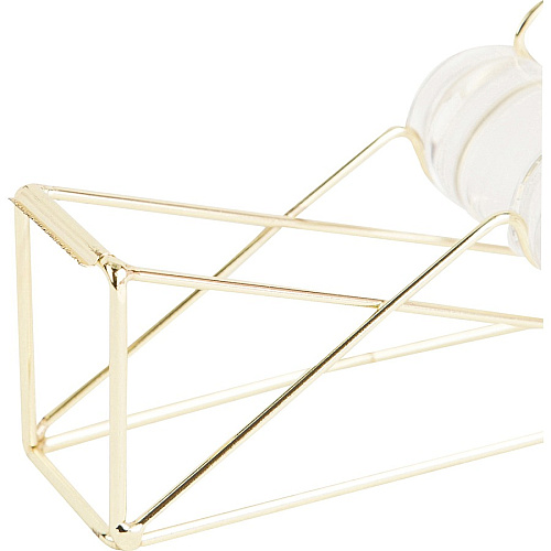 U Brands Vena Tape Dispenser 1" Core - Refillable - Easy to Use, Sturdy, Lightweight - Wire Metal - Gold - 1 Each (3235U0624)