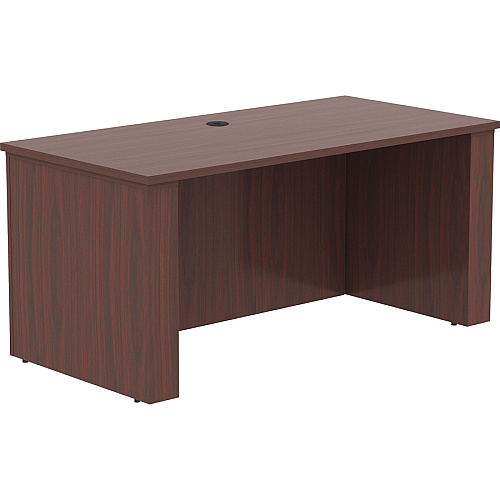 Lorell Essentials Series Sit-to-Stand Desk Shell x 0.1" Thickness Top, 49" Height x 60" Width x 29" Depth - Finish: Mahogany - Mahogany Laminate Table Top (LLR69571)