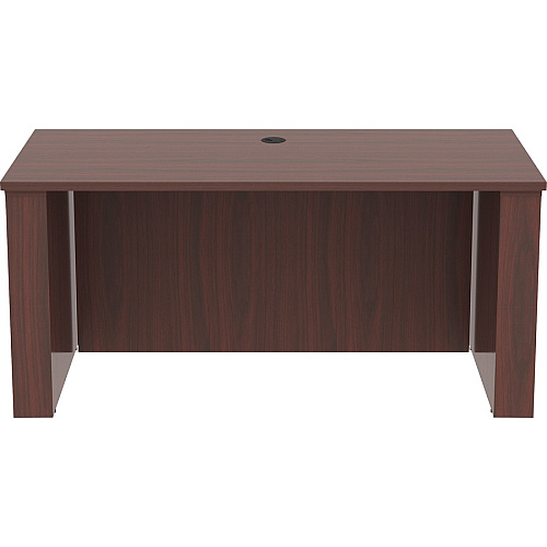 Lorell Essentials Series Sit-to-Stand Desk Shell x 0.1" Thickness Top, 49" Height x 60" Width x 29" Depth - Finish: Mahogany - Mahogany Laminate Table Top (LLR69571)