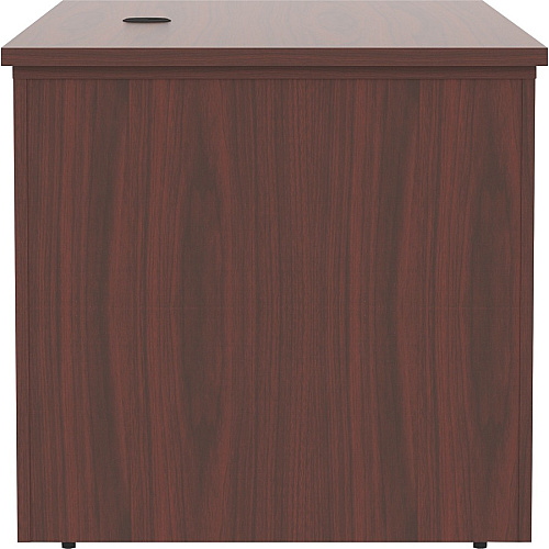Lorell Essentials Series Sit-to-Stand Desk Shell x 0.1" Thickness Top, 49" Height x 60" Width x 29" Depth - Finish: Mahogany - Mahogany Laminate Table Top (LLR69571)