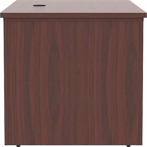 Lorell Essentials Series Sit-to-Stand Desk Shell x 0.1" Thickness Top, 49" Height x 60" Width x 29" Depth - Finish: Mahogany - Mahogany Laminate Table Top (LLR69571)