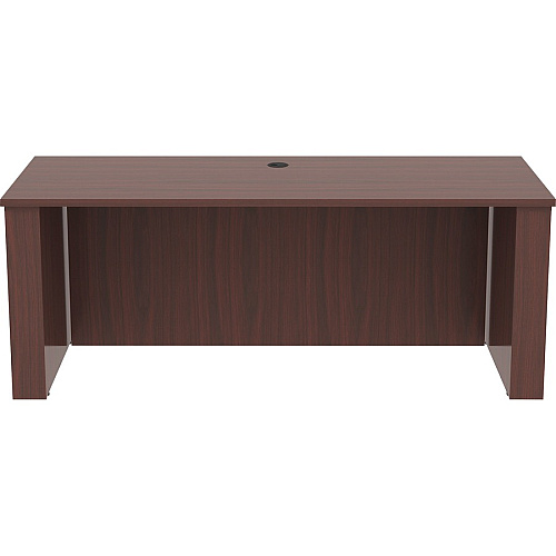 Lorell Essentials Series Sit-to-Stand Desk Shell x 0.1" Thickness Top, 49" Height x 72" Width x 29" Depth - Finish: Mahogany - Laminate Table Top (LLR69574)