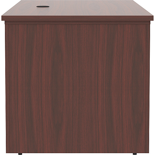 Lorell Essentials Series Sit-to-Stand Desk Shell x 0.1" Thickness Top, 49" Height x 72" Width x 29" Depth - Finish: Mahogany - Laminate Table Top (LLR69574)