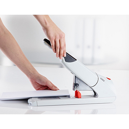 Novus B56 Heavy Duty Stapler Staples Upto 210 Sheet of 80g/m² Paper - 3" Throat Depth - Off White - Steel, Plastic - 1 Carton (0230059)