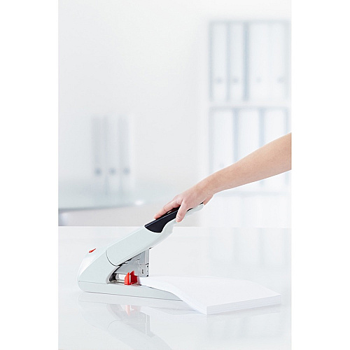 Novus B56 Heavy Duty Stapler Staples Upto 210 Sheet of 80g/m² Paper - 3" Throat Depth - Off White - Steel, Plastic - 1 Carton (0230059)