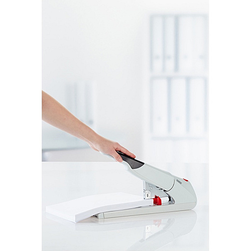 Novus B56 Heavy Duty Stapler Staples Upto 210 Sheet of 80g/m² Paper - 3" Throat Depth - Off White - Steel, Plastic - 1 Carton (0230059)