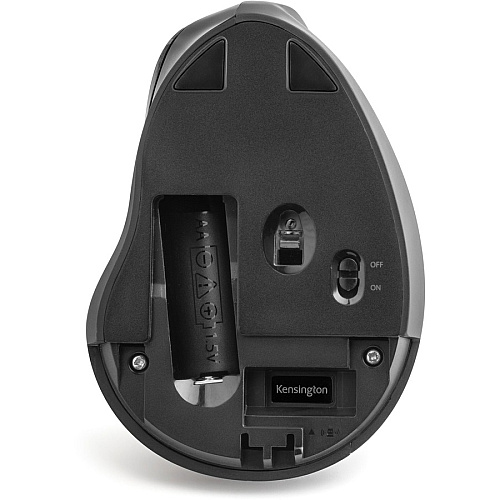 Kensington Pro Fit Ergo Vertical Wireless Mouse Wireless - Radio Frequency - Black - USB - 1600 dpi - Scroll Wheel - 6 Button(s) - 1 Each (K75501WW)