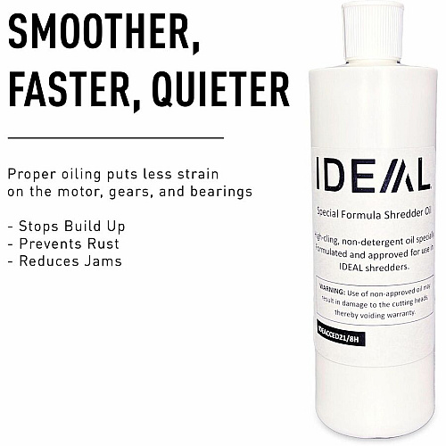 ideal. IDEACCED21/8H Shredder Oil 3 quart - White - 8 / Carton (IDEACCED218H)