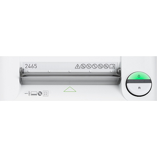 ideal. 2465 Strip-cut Paper Shredder Continuous Shredder - Strip Cut - 22 Per Pass - for shredding Paper, Staples, Paper Clip, Credit Card, CD, DVD - 0.187" Shred Size - P-2 - 27 ft/min - 9.50" Throat - 9 gal Wastebin Capacity - 559.27 W - W (IDEDSH0068H)