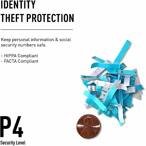 ideal. 2465 Cross-Cut Paper Shredder Continuous Shredder - Cross Cut - 15 Per Pass - for shredding Paper, Staples, Paper Clip, Credit Card - 1.500" x 0.187" Shred Size - P-4 - 27 ft/min - 9.50" Throat - 9 gal Wastebin Capacity - 559.27 W - W (IDEDSH0070H)