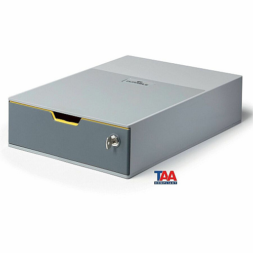 DURABLE VARICOLOR Storage Case Internal Dimensions: 9.72" Width x 12.99" Depth x 3.03" Height - External Dimensions: 11" Width x 14" Depth x 3.7" Height - Media Size Supported: A4, C4, Folio, Letter - Stackable - Plastic - Multicolor - For Docume (760127)