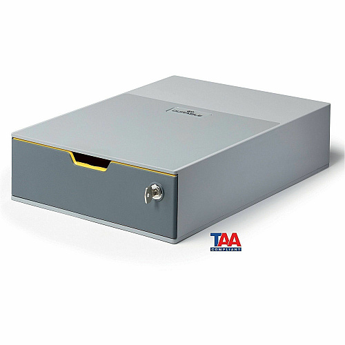 DURABLE VARICOLOR Storage Case Internal Dimensions: 9.72" Width x 12.99" Depth x 3.03" Height - External Dimensions: 11" Width x 14" Depth x 3.7" Height - Media Size Supported: A4, C4, Folio, Letter - Stackable - Plastic - Multicolor - For Docume (760127)