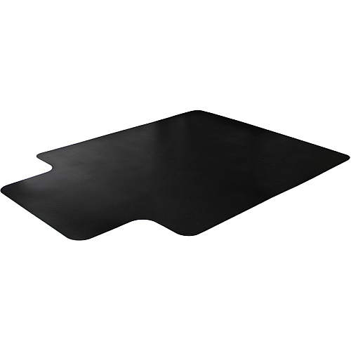 Advantagemat Black Advantagemat&reg; Black Vinyl Lipped Chair Mat for Carpets - 45" x 53" Carpeted Floor - 53" Length x 45" Width x 0.090" Depth x 0.090" Thickness - Lip Size 25" Length x 12" Width - Lipped - Classic - Polyvinyl Chloride (P (FC114553LLBV)
