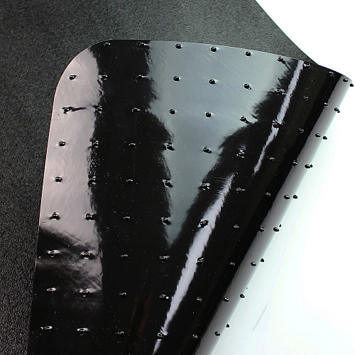 Advantagemat Black Advantagemat&reg; Black Vinyl Rectangular Chair Mat for Carpets - 48" x 60" Carpeted Floor - 60" Length x 48" Width x 0.090" Depth x 0.090" Thickness - Rectangular - Classic - Polyvinyl Chloride (PVC), Vinyl - Black - 1 E (FC114860LEBV)