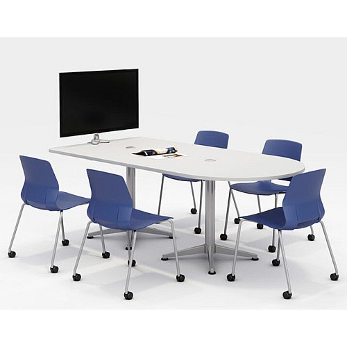 KFI Swey Armless Multipurpose Stool Moonbeam Seat Color - Polypropylene Seat Material - Moonbeam Back Color - Polypropylene Back Material - Silver Frame Color - Stainless Steel Frame Material - Four-legged Base - 1 Each (CS2700P45)