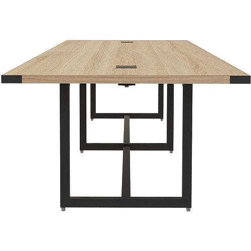 Mayline Mirella 16' Sitting-Height Conference Tables 1.6" Thickness Table Top, 29.5" Height x 16 ft Width x 47.3" Depth - Finish: Sand Dune - 1 Each (MRS16SDD)