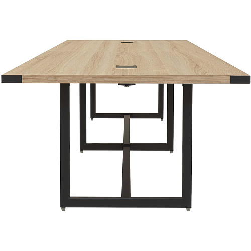 Mayline Mirella 16' Sitting-Height Conference Tables 1.6" Thickness Table Top, 29.5" Height x 16 ft Width x 47.3" Depth - Finish: Sand Dune - 1 Each (MRS16SDD)