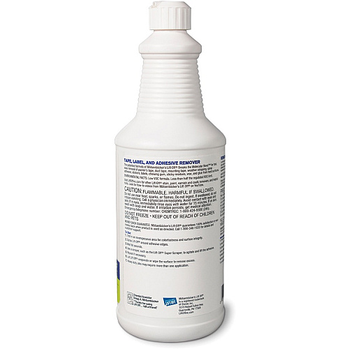 Motsenbockers Lift Off Mötsenböcker's Lift Off Tape/Label Adhesive Remover (4 1 quart - For Tape Adhesive, Label Adhesive, Grease, Oil Gum, Tar, Spray Adhesive, Sticker Adhesive, Chewing Gum, Wax, Glue, Residue Remover - White - 1 Each 0703)