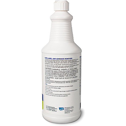 Motsenbockers Lift Off Mötsenböcker's Lift Off Tape/Label Adhesive Remover (4 1 quart - For Tape Adhesive, Label Adhesive, Grease, Oil Gum, Tar, Spray Adhesive, Sticker Adhesive, Chewing Gum, Wax, Glue, Residue Remover - White - 1 Each 0703)